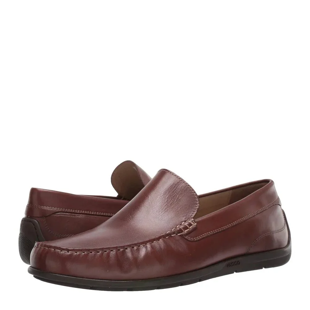 Ecco Men's Classic Moc 2.0 Slip-On Leather Loafer (size US 9.5/ 43 EU)